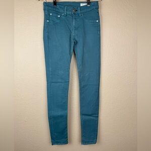 Rag & Bone Muted Teal Girls Jeans Leggings. Size- 25